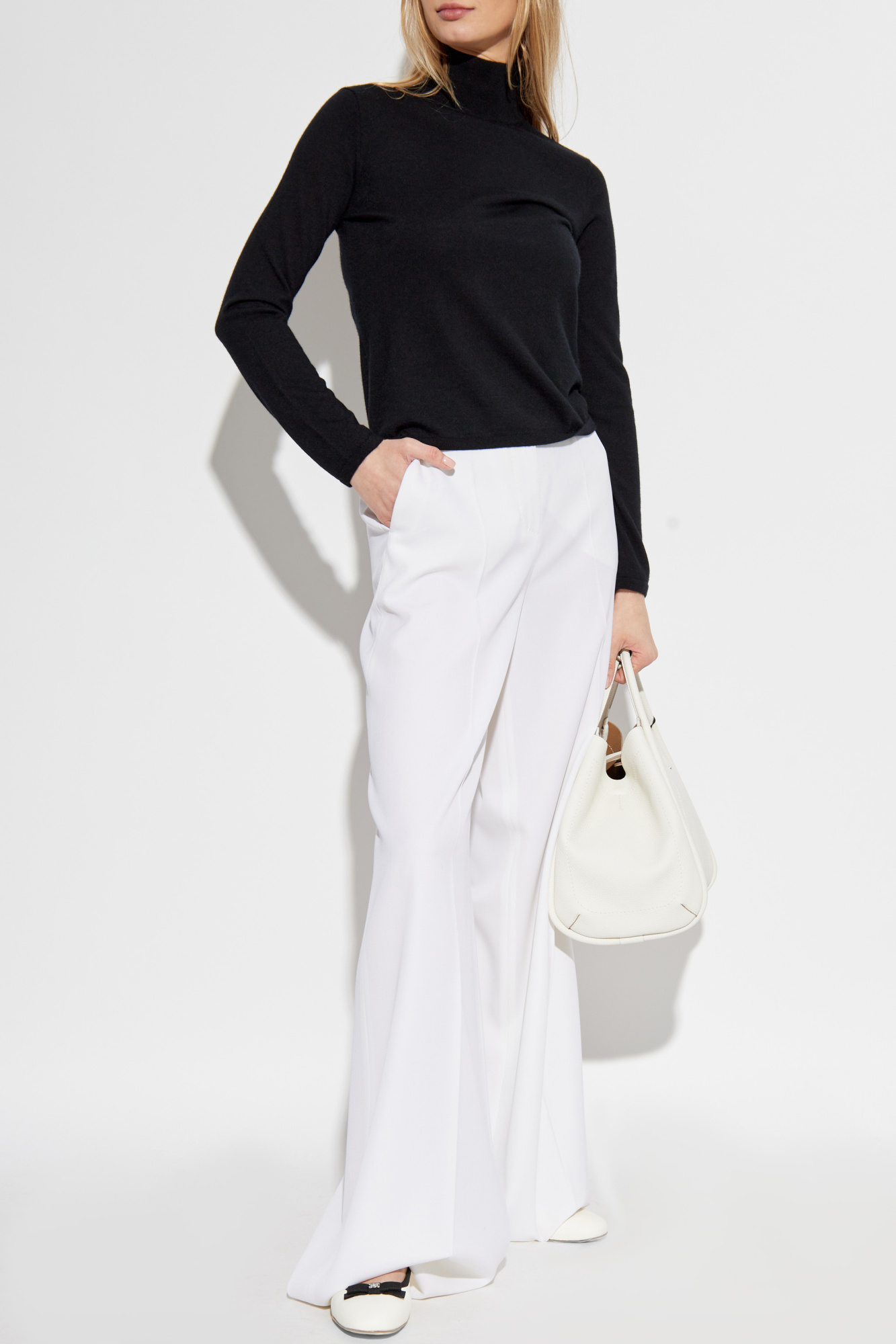 【送料&関税込】Max Mara Ninfa Trouser Gabardine wool trousers, camel | 